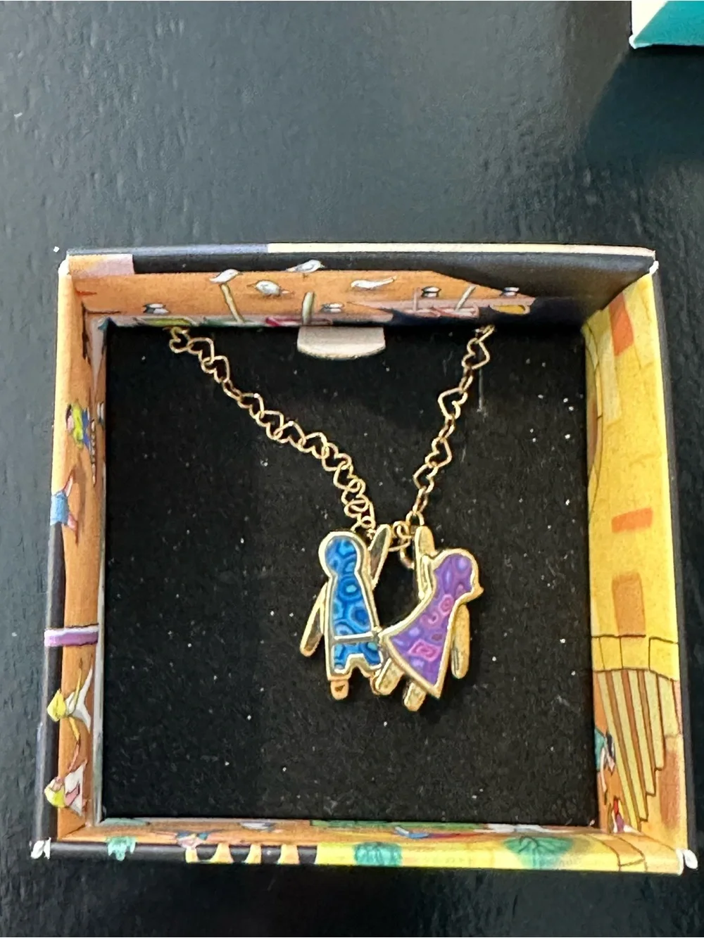 Adina Plastelina Sterling Silver Boy Girl Children Charm Necklace Boxed⁠